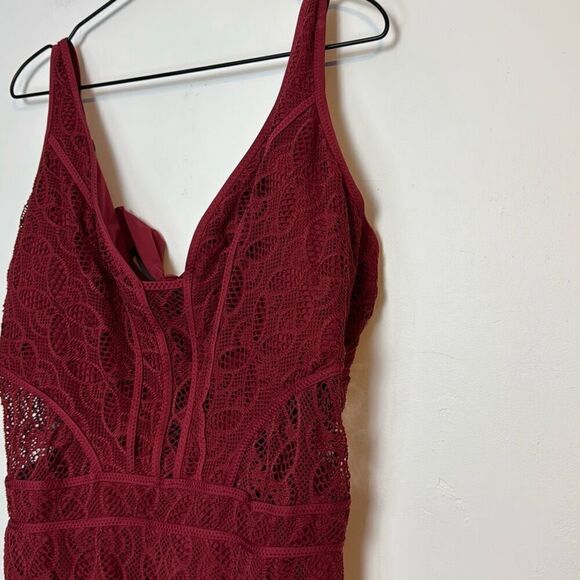 Becca La Boheme Crochet Overlay Swimsuit 3X - Picture 3 of 5